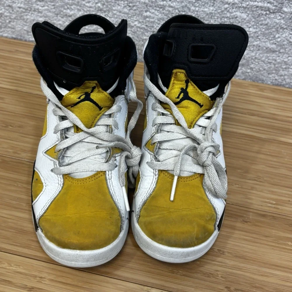 Jordan Air Jordan 6 Retro Shoes Kids 1.5 Y Yellow Ochre Basketball DV3605-170